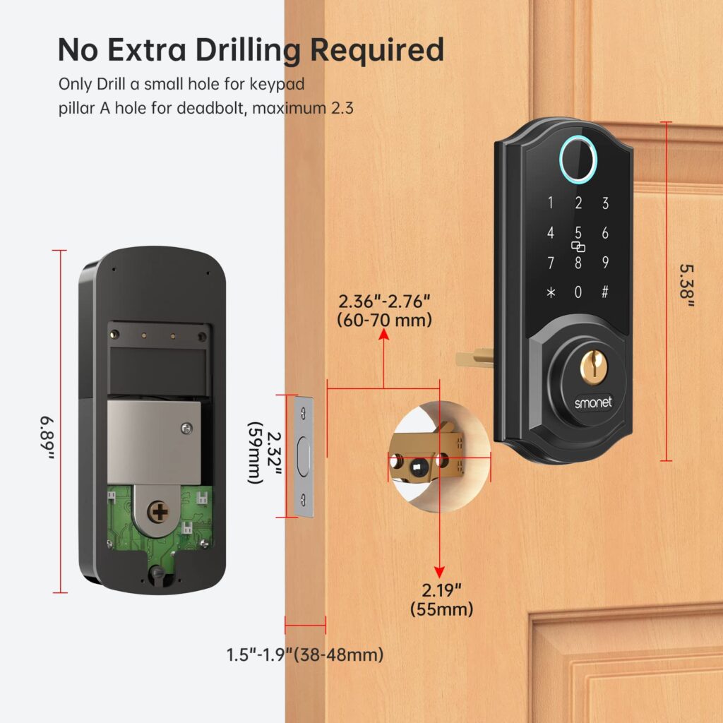 A1-BBF smart locks size