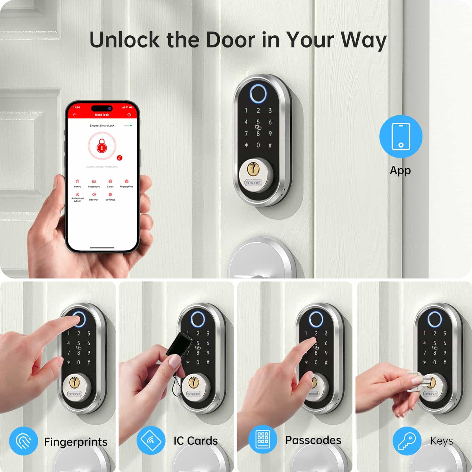 Entry Keypad Smart Deadbolt ways