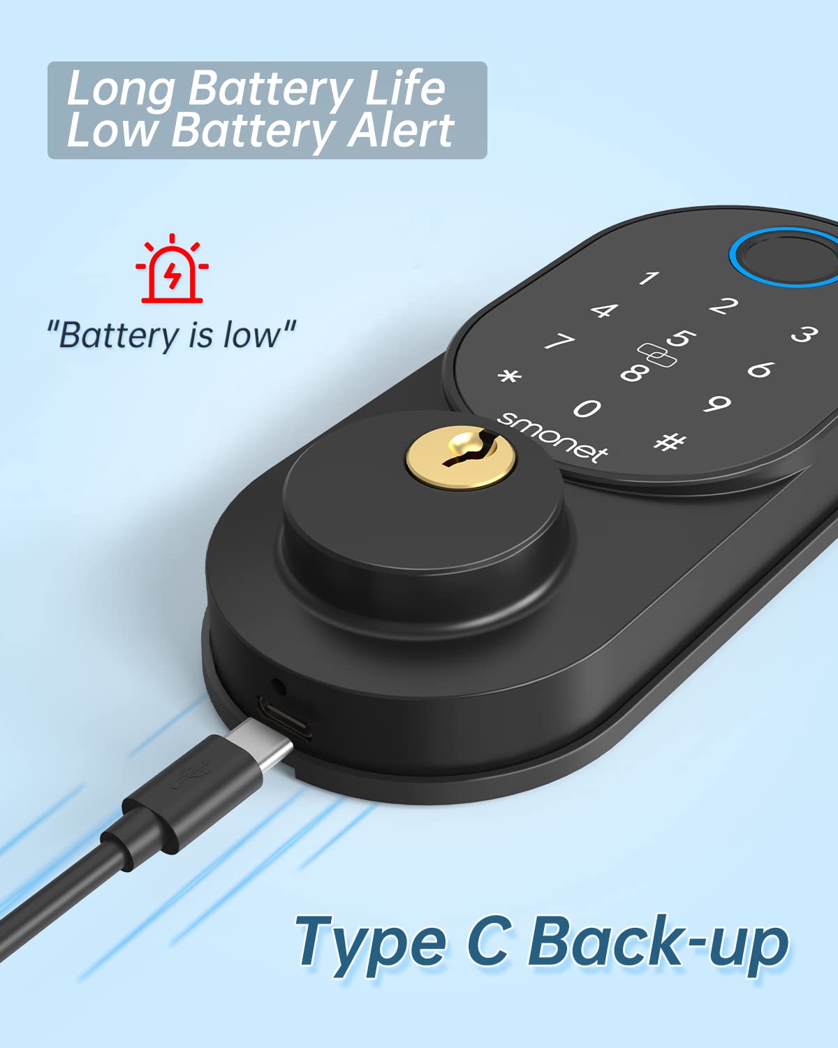 Long battery life smart lock