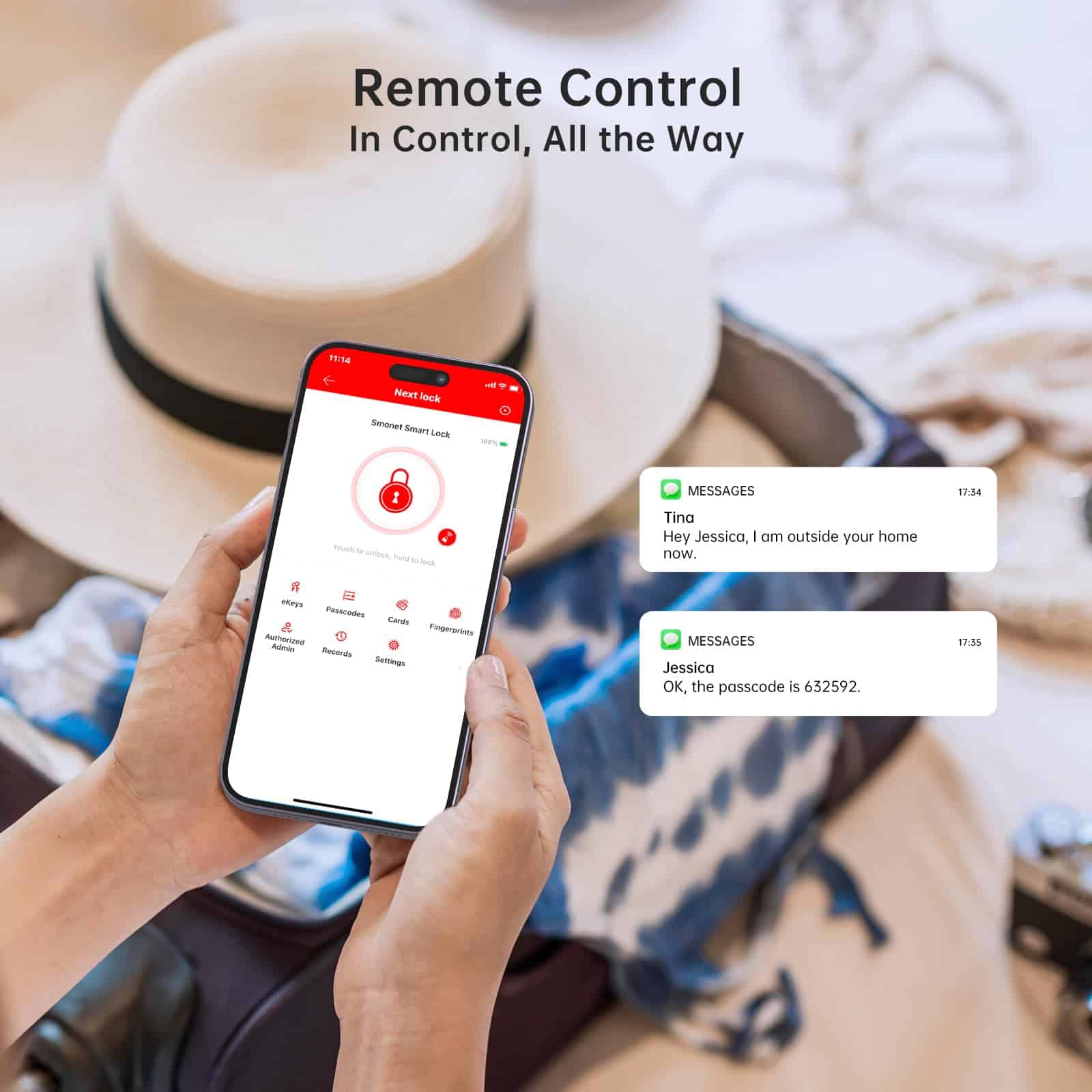 Remote conttrol smart lock