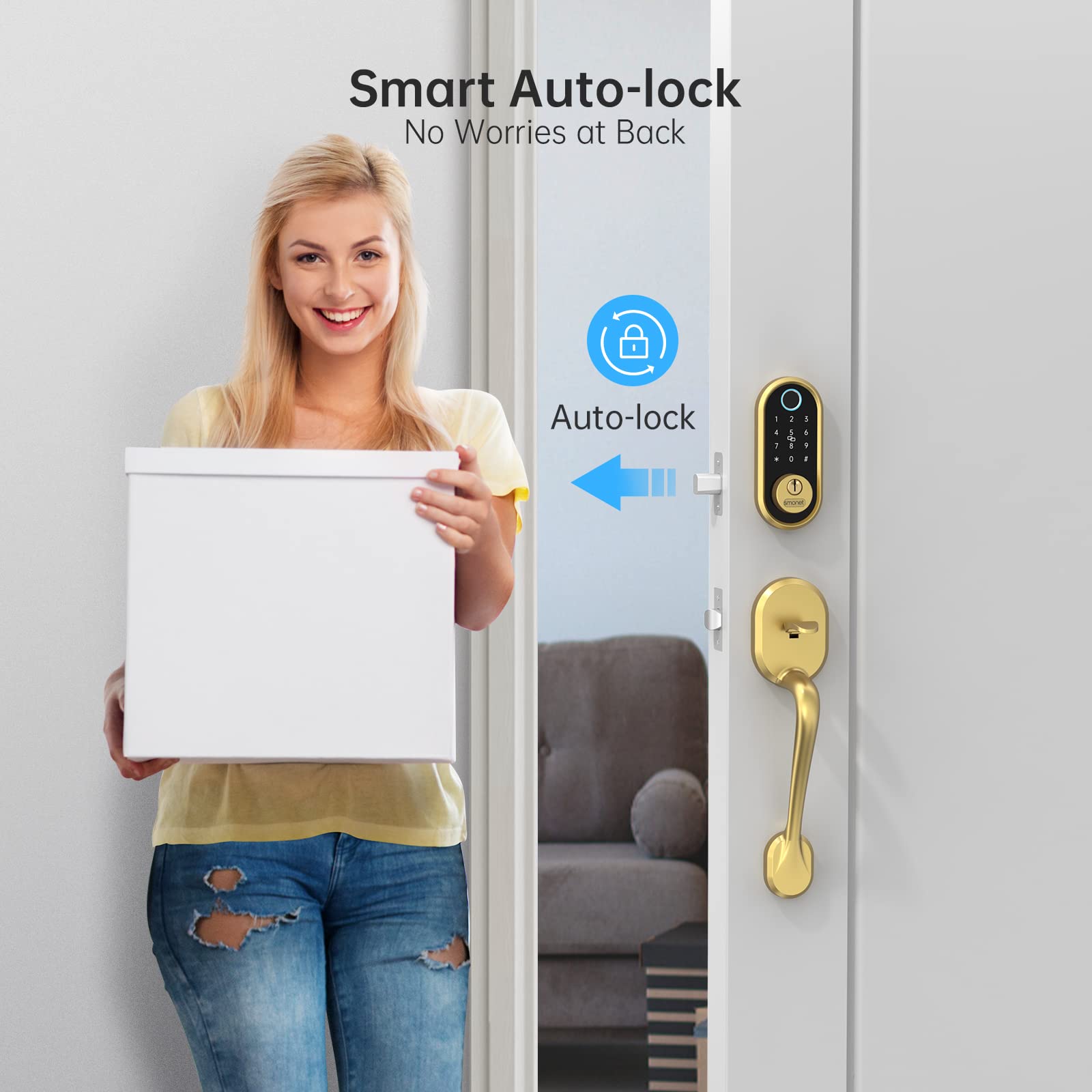 Smart auto lock Smonet ‎Fingerprint Smart Lock