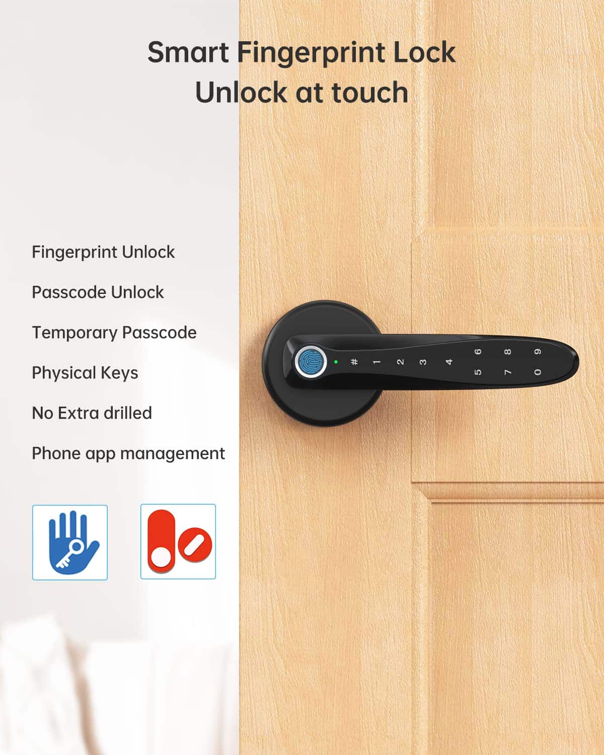 Smart fingerprint lock