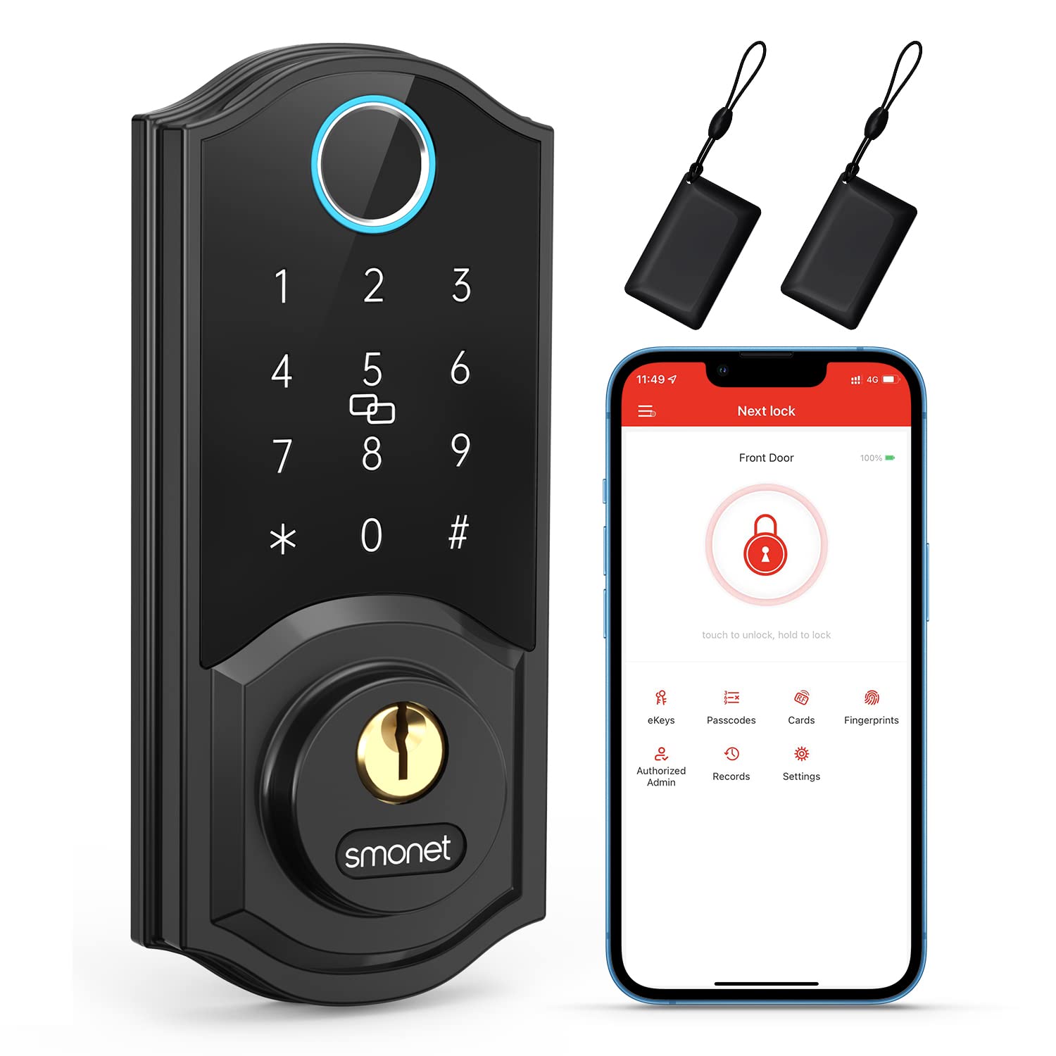 A1-BBF Smonet Keyless Entry Smart Locks