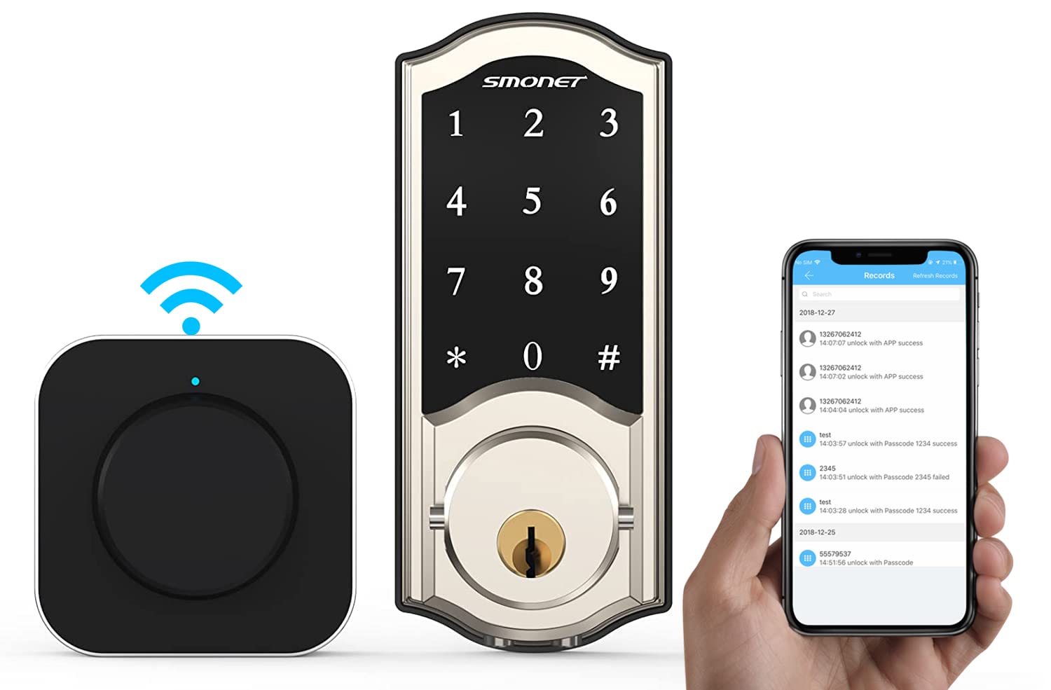 Smonet Remote Control Smart WiFi Door Locks