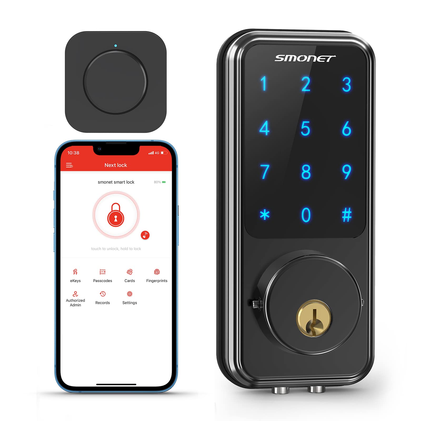Smonet WiFi Smart Locks Keyless Entry Door Locks
