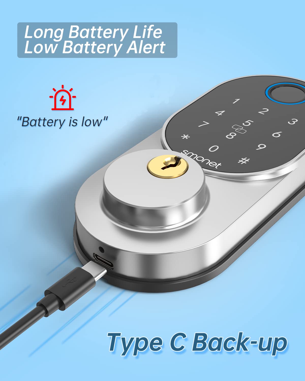 low battery alert locks