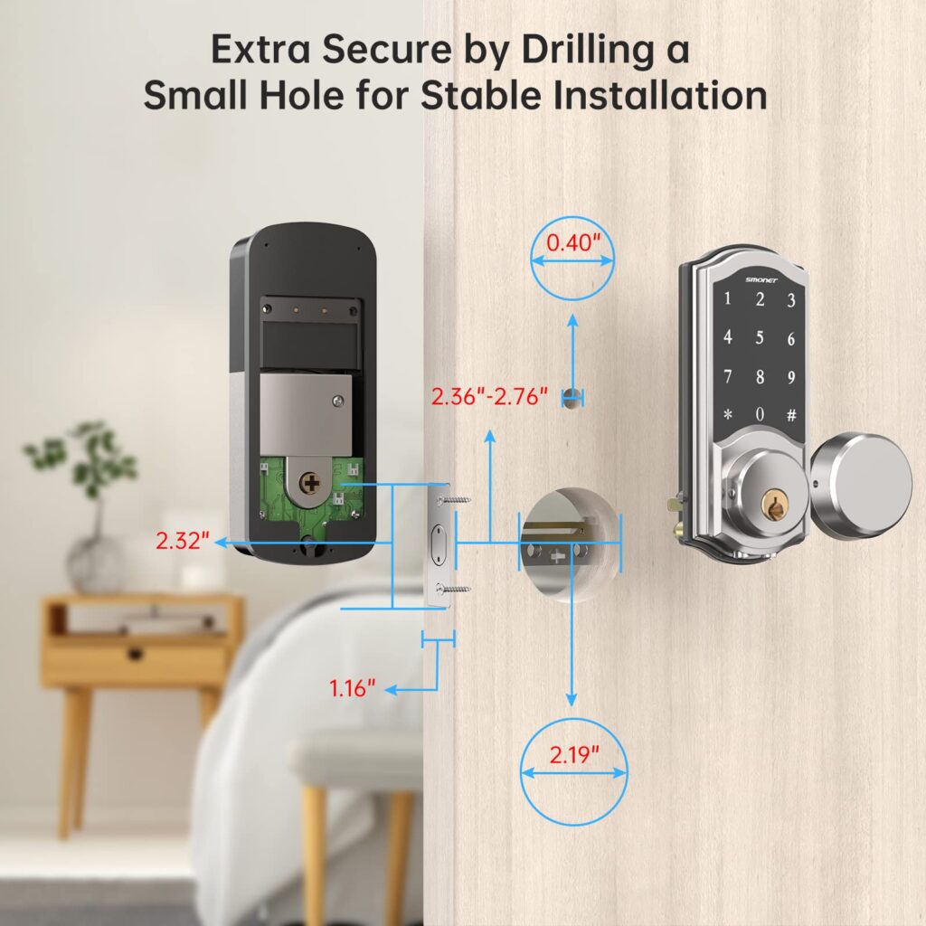 smart lock size