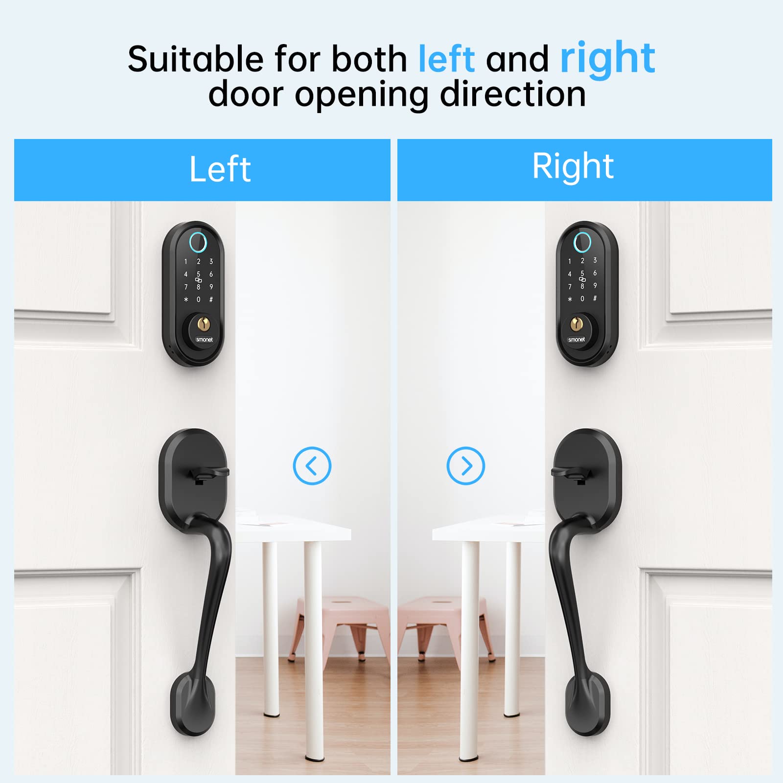 suitable for both left and right door