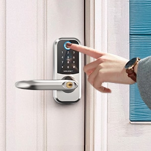 Fingerprint door lock handle