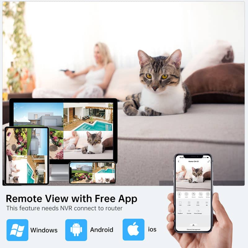 Remote View with Free App 1tb