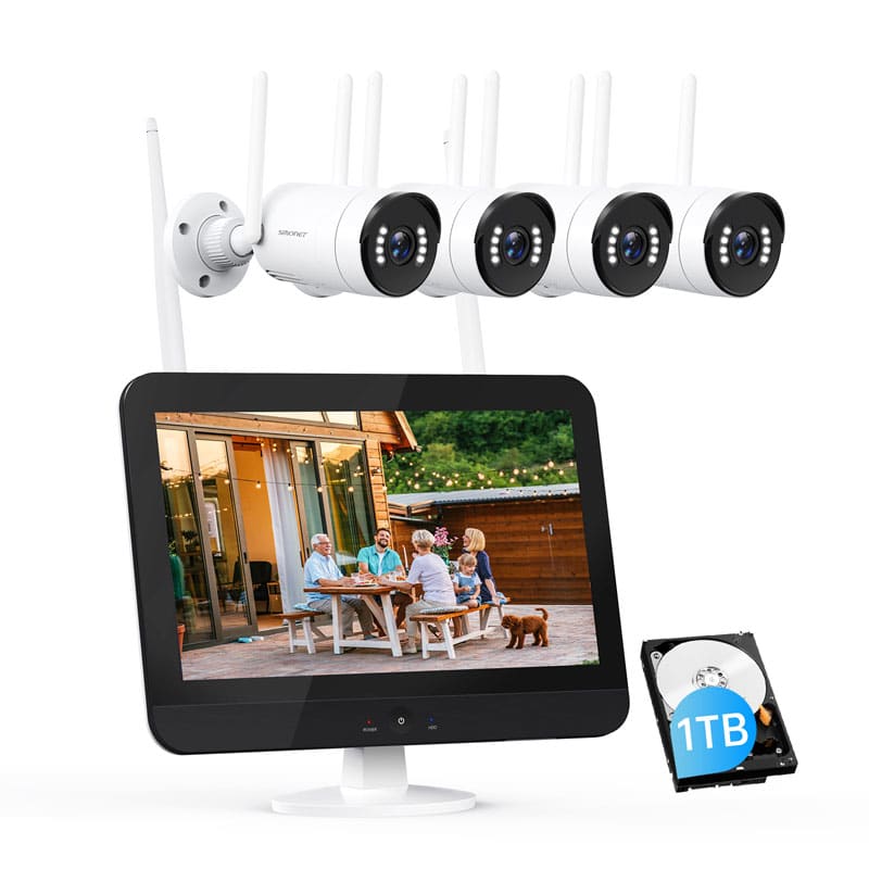 SMONET Wireless Security Camera System 1TB