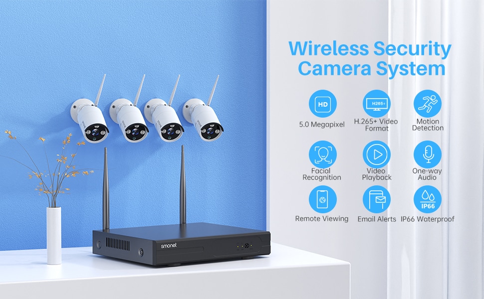 Wireless SecurityCamera System 3TB