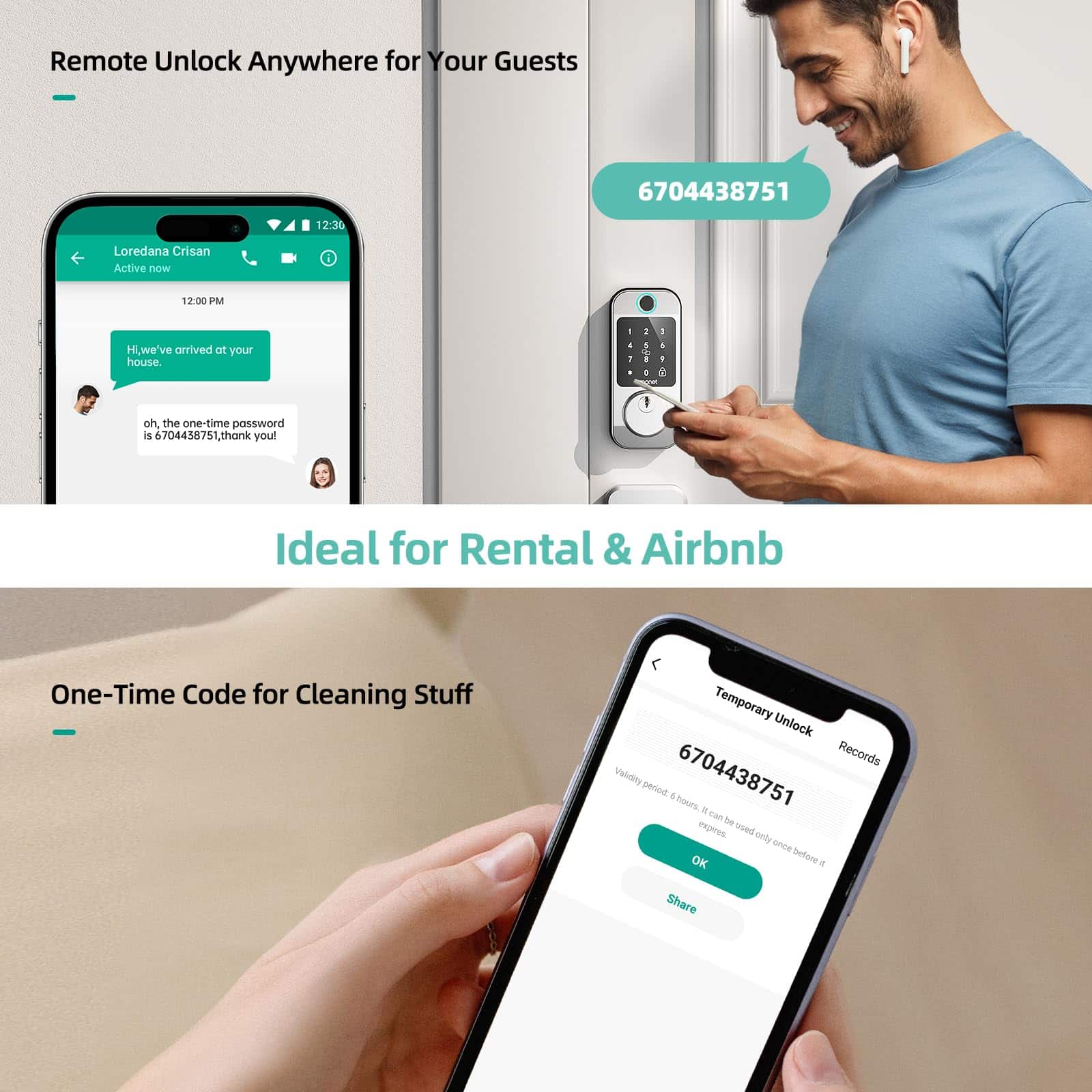 Ideal for Rental & Airbnb-Satin Nickel