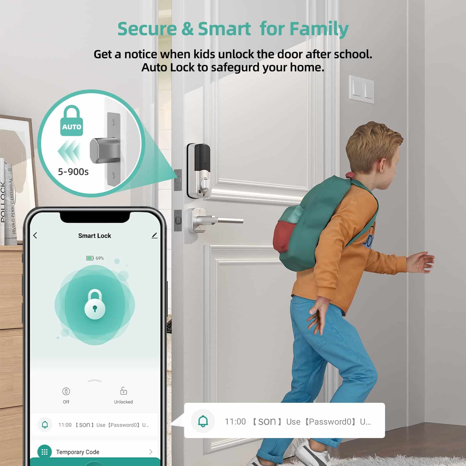 Secure & Smart for Family-Satin Nickel