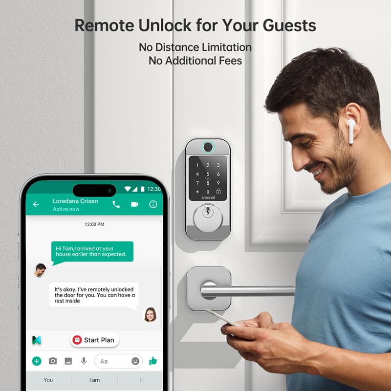 Silver-Remote Unlock for Your Guests