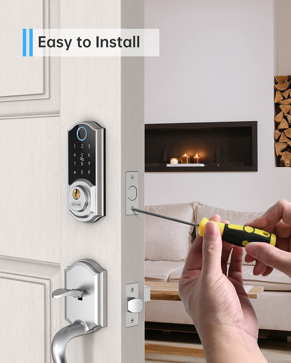 fingerprint door lock keyless deadbolt