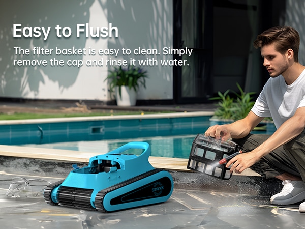 Smonet Robotic Pool Vacuum with Smart Cleaning Technology