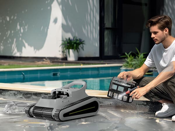CR6 PRO Grey Smonet pool sweeper robot Cleaner