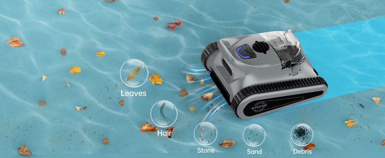 CR6 Pro grey Smonet Robotic Pool Cleaners for Inground Pools