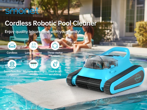 smonet cr6 cordless robotic pool cleaner