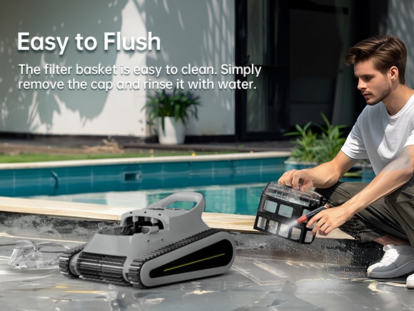 smonet cr6 pro grey best robot pool cleaner Easy to Flush