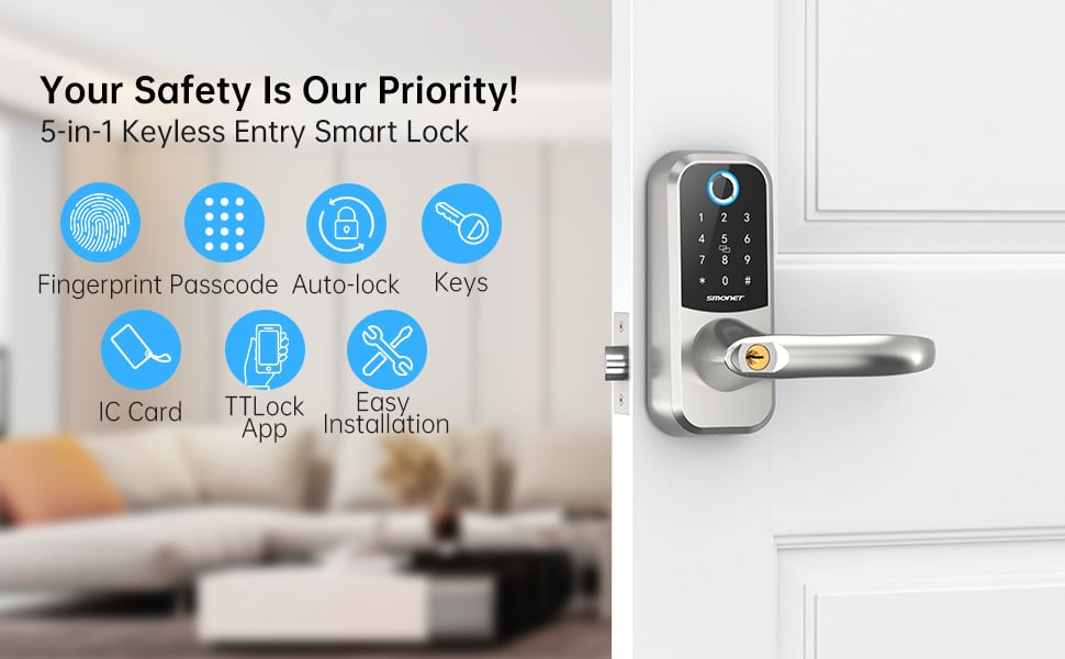 Smonet H1 Keypad Door Lock Outdoor Lock