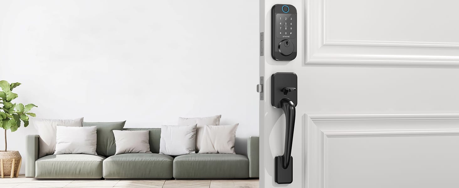 Smonet M6 WiFi Smart Lock with Fingerprint Unlock with A Touch