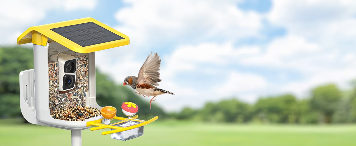 Smonet Smart Home - Start Your Smart Life Easily B300 SMONET solar bird feeder - BANNER