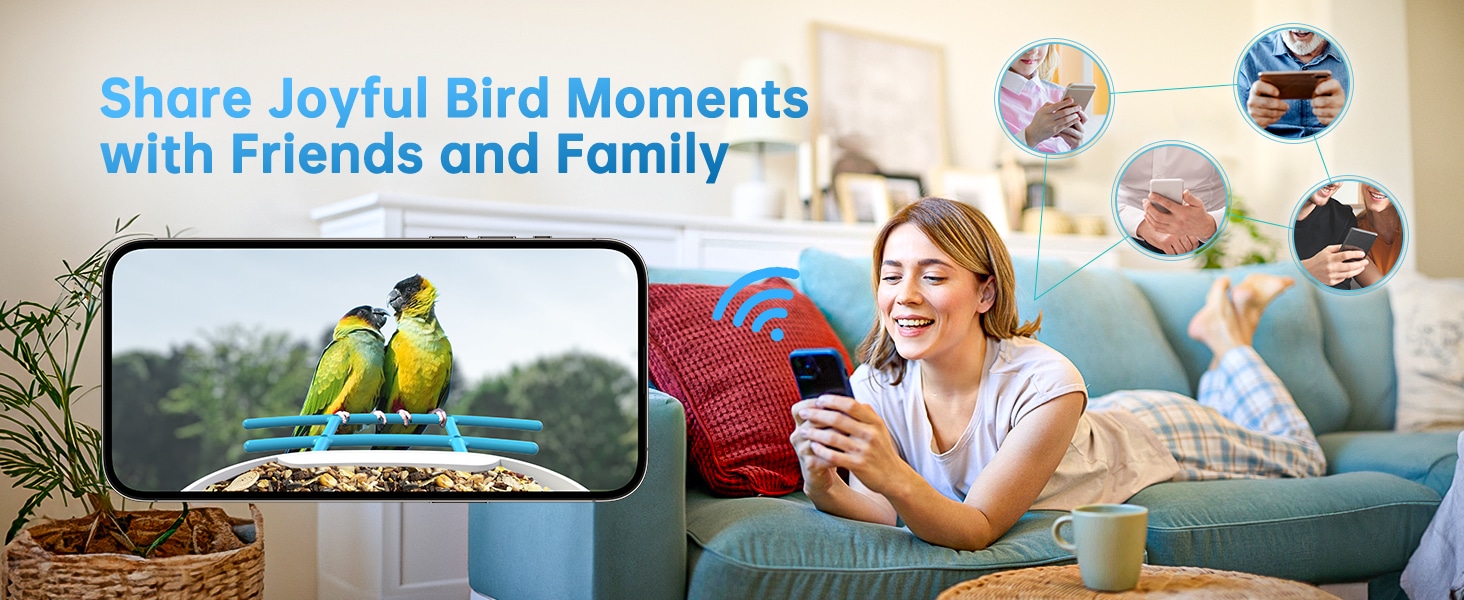smart hummingbird feeder with camera - share joyful bird moments with friends and family