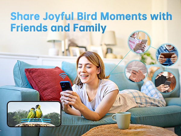 smonet b300 smart hummingbird feeder with camera - share joyful bird moments with friends and family